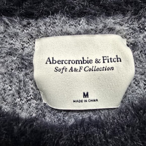 Abercrombie & Fitch Ultra Soft A&F Collection Argyle Sweater Crop Boxy Size M - Picture 3 of 7